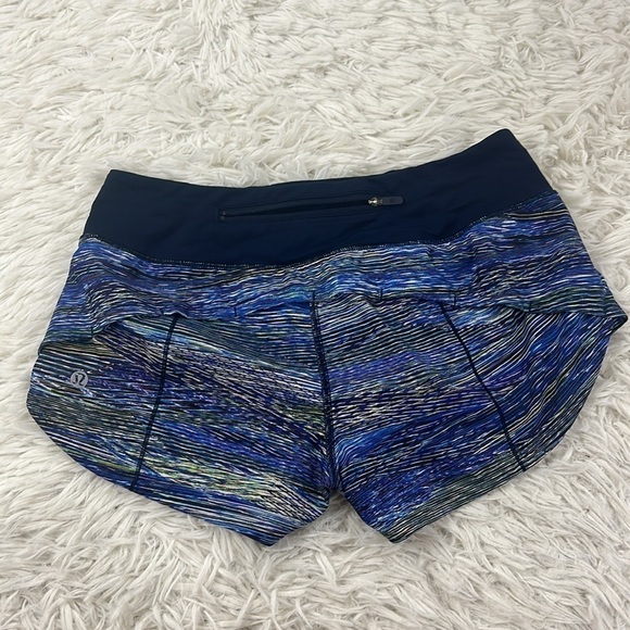 Lululemon Speed Up Short *2.5" Interconnect Blue Multi / True Navy - Picture 2 of 4